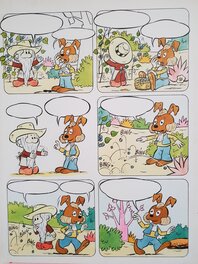 Studio ORTF - Planche originale couleur direct Le journal des Poucetofs - Comic Strip