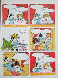 Studio ORTF - Planche originale couleur direct Le journal des Poucetofs - Comic Strip