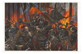 Adrian Smith - Warhammer Fantasy Games Workshop Chaos Warriors - Original Cover