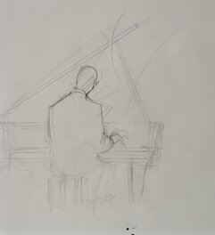 Concert, crayonné au dos de l'œuvre originale Concert, crayonné au dos de l'œuvre originale