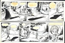 Piet Wijn - The Sword in the Stone - strip 16 + 17 - Planche originale