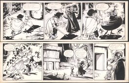 Piet Wijn - The Sword in the Stone - strip 21 + 23 - Planche originale