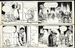 Piet Wijn - The Sword in the Stone - strip 27 + 28 - Planche originale