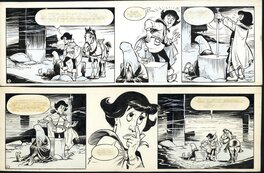 Piet Wijn - The Sword in the Stone - strip 3 +4 - Planche originale