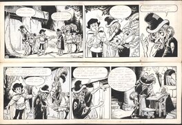 Piet Wijn - The Sword in the Stone - strip 32 + 33 - Planche originale