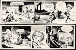 Piet Wijn - The Sword in the Stone - strip 5 and 6 - Planche originale
