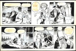 Piet Wijn - The Sword in the Stone - strip 7 + 8 - Planche originale