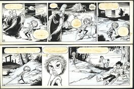 Piet Wijn - The Sword in the Stone - strip 9 + 10 - Planche originale