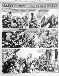 Ruggero Giovannini - R. Giovannini : planche Olac the gladiator - Comic Strip