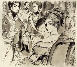 Jacques Grange - Napoléon et ses Amours - Illustration originale