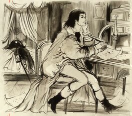 Jacques Grange - Napoléon et ses Amours - Illustration originale