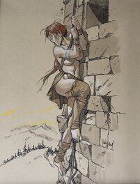 André Juillard - Indienne 1 - Illustration originale