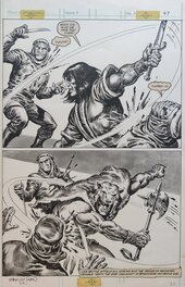 Planche originale - Savage Sword of Conan - Double Half Splash