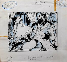 Jacques Grange - La Castiglione - "Toute femme lui était bonne, en plus de la Rosina" - Original Illustration