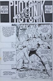 Tota, Photonik#35, Les origines du Dr Ziegle, La révolte des damnés, partie 3, planche n°1, Spidey#40, 1983.