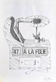 Jacques Carelman - Machine à effeuiller les marguerites - Original Illustration