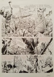 Jean-Yves Mitton - Chroniques Barbares tome 2 planche 3 - Planche originale