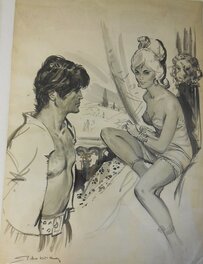 Jean Sidobre - La fenêtre - Illustration originale