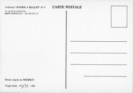 Carte postale verso.