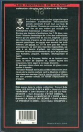 4Ème Plat du Livre de La Collection Les Fenêtres de La Nuit 9 , Roman de Theodore Roszak pour " Puces " , Éo Seghers 1982