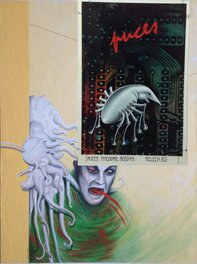 Original Cover - Kelek ( Keleck ) Puces . Couverture Originale + Celle Refusée , Theodore Roszak Seghers SF Collection Fenêtres La Nuit 9 de 1982