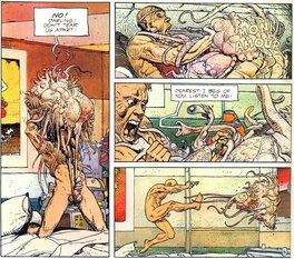 La Planche de Moebius en Anglais ...., et ma Comparaison au Monstre de La Couverture Refusé....avec ce Parasite incroyable !! La Planche de Moebius en Anglais ...., et ma Comparaison au Monstre de La Couverture Refusé....avec ce Parasite incroyable !!