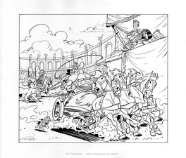 Gil Formosa - ASTERIX OBELIX Circus: Hommage - Planche originale