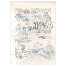 Ladies With Guns par Anlor - Planche originale n°59 avec story-board
