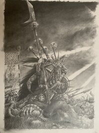 Adrian Smith - Warhammer Skaven Clan Warlord - Original Illustration