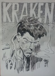 Jordi Bernet - Kraken - Illustration originale