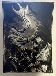 Ian Miller - Warhammer 40k Genestealer - Planche originale