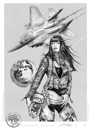 Lady X Poster Collectors des 75 ans de Buck Danny édition limitée à 10 exemplaires sur papier d'art 300 gr Lady X Poster Collectors des 75 ans de Buck Danny édition limitée à 10 exemplaires sur papier d'art 300 gr