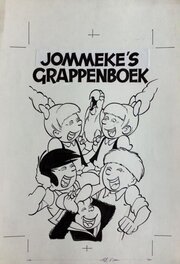 Jef Nys - Originele cover Jommeke's grappenboek - Couverture originale