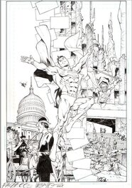 Carlos Pacheco - Superman Past and Future - Original Cover