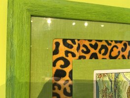 Framed artwork detail