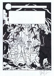 Peter Van Dongen - Van Dongen - Blake et Mortimer - La vallee des immortels - projet de couverture - Planche originale