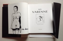 La Dédicace / Dessin pleine page dans La Art Book " PEINTURES 2000 / 2004 " , Eo 2004 BFB éditions