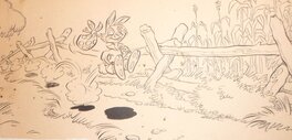 Paul Murry - Paul Murry, Brer Rabbit, partial sunday, 1947 - Planche originale