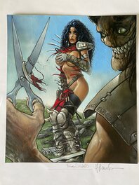 Massimiliano Frezzato - Illustration calendrier Heavy Metal - Original Illustration