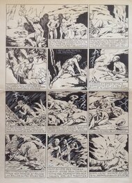 Chott - Chott Pierre Mouchot MOWG Fils de la brousse (genre Tarzan préhistoire) Planche Originale encre N&B 1946 Bd Eo SIREC 1947 Album - Comic Strip