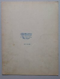 Le verso de la Couverture originale de Chott au format entier de 25 x 32,5 Cm Le verso de la Couverture originale de Chott au format entier de 25 x 32,5 Cm