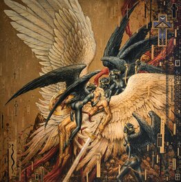 Olivier Ledroit - L’ange déchu - Illustration originale