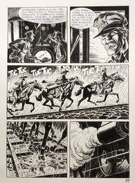 José Ortiz - Maxi Tex #8 " Le Train Blindé " ( Il Treno Blindato ) - Planche originale