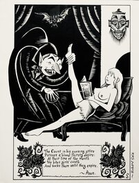 Richard Sala - "Naughty Vampire" par Richard Sala - Original Illustration