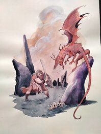 Davide Garota - Dragon Slayer - Illustration originale