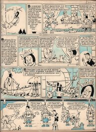 Willy Vandersteen - Suske en Wiske - De Koning drinkt - pl. 36 - Planche originale