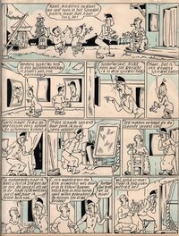 Willy Vandersteen - Suske en Wiske T4 - De Koning drinkt - pl. 1 - Planche originale