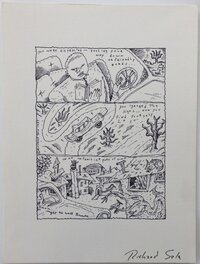 Richard Sala - Unfriendly roads - unpublished vintage art