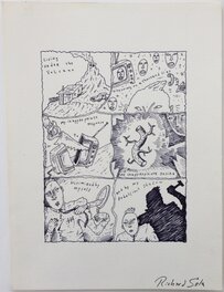 Richard Sala - Volcano - unpublished vintage art