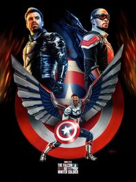 The Falcon and the Winter Soldier poster art The Falcon and the Winter Soldier poster art